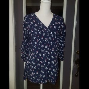 Maternity Floral Blouse